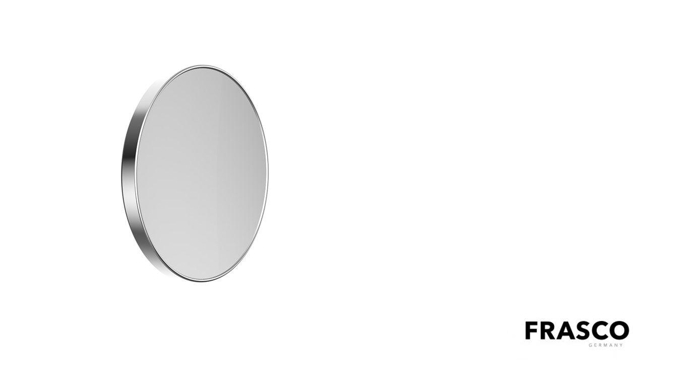 Klebespiegel Chrom 20 cm Durchmesser und 3-fach Vergrößerung