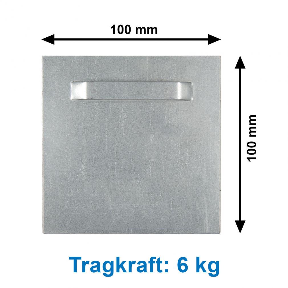 Spiegelblad met oog - 100 x 100 mm - 6 kg