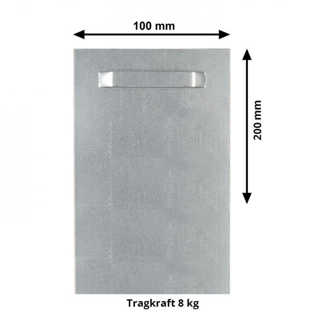 Spiegelblad met oog - 100 x 200 mm - 8kg