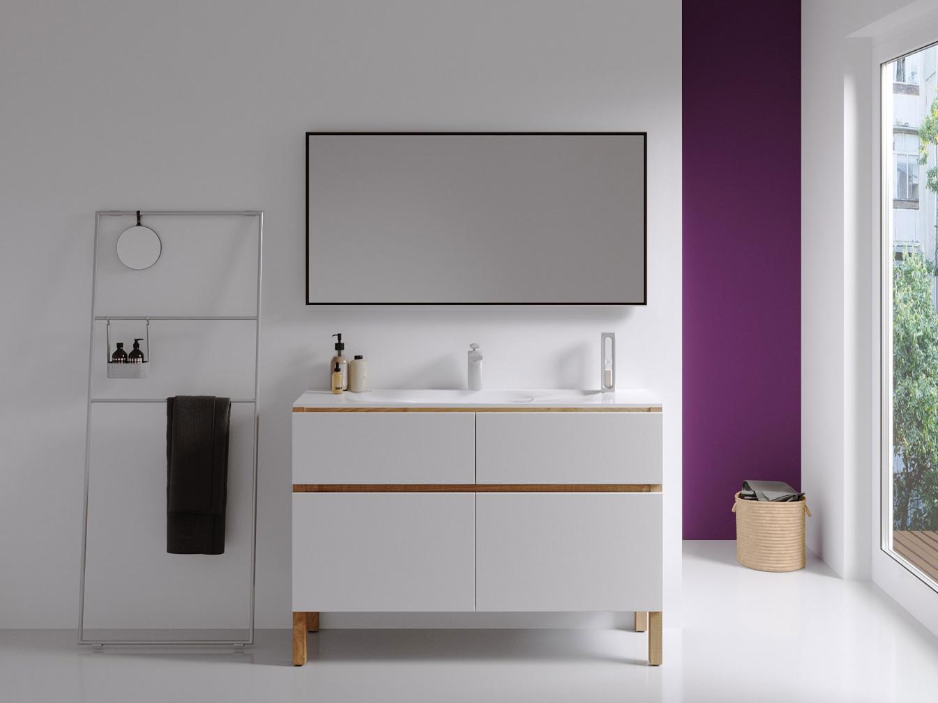 Badkamerspiegel met ALU frame - BERNA