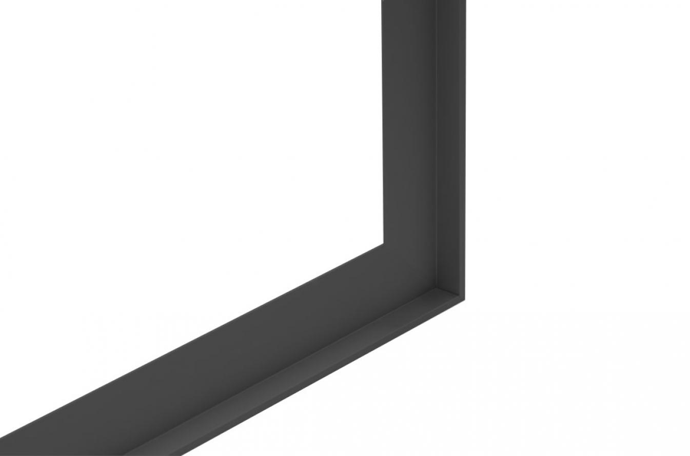 Badkamerspiegel met ALU frame - BERNA